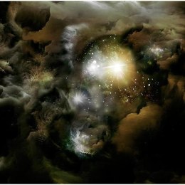 Fototapeta - Kosmos, Mgła i gwiazdy