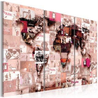Obraz - Graffiti Banksy, Mapa
