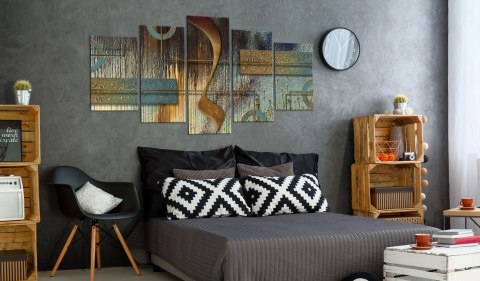 Obraz 5-częściowy - Abstrakcja Loft Obraz 5-częściowy - Abstrakcja Loft