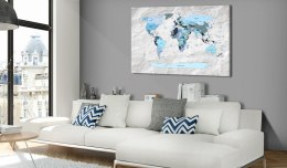 Obraz - Mapa świata: Błękitne pielgrzymki