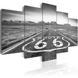 Obraz - Droga 66 - czarno-biała