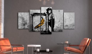 Obraz 5-częściowy - Dumna małpa - Banksy