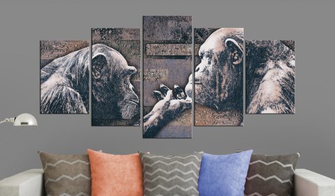 OBRAZ NA ŚCIANĘ DO SALONU, 100 x 50 cm, 5 CZĘŚCIOWY - Niespokojne serca OBRAZ NA ŚCIANĘ DO SALONU, 100 x 50 cm, 5 CZĘŚCIOWY - Niespokojne serca