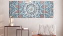 DUŻY OBRAZ NA ŚCIANĘ, 225 x 90 cm, 5 CZĘŚCIOWY Orientalny okrąg