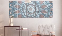 DUŻY OBRAZ NA ŚCIANĘ, 225 x 90 cm, 5 CZĘŚCIOWY Orientalny okrąg
