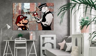 Obraz - Banksy, Mario, Graffiti
