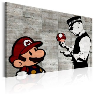 Obraz - Mario, Banksy, Graffiti