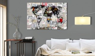 Obraz - Mapa: Inspiracja Banksy'm