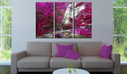 Obraz - Piękny Wodospad: Różowy las