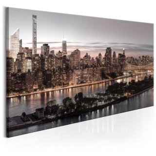 Obraz 3-częściowy - Manhattan o zmierzchu