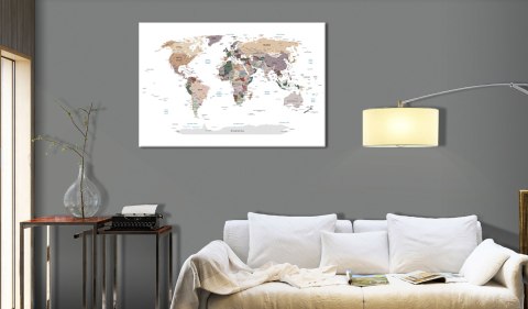 Obraz - Mapa świata: Dokąd dziś? Obraz - Mapa świata: Dokąd dziś?
