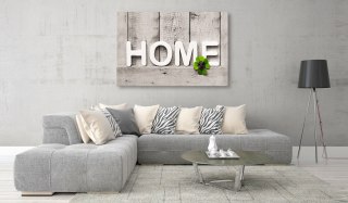 Obraz - Biały Napis Home, Beton