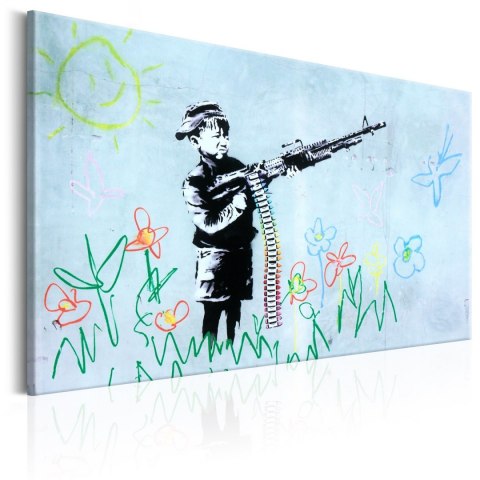 Obraz - Boy with Gun by Banksy