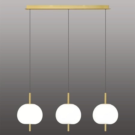 Ekskluzywna lampa LED wisząca złoto biał a - APPLE 3 Ekskluzywna lampa LED wisząca złoto biał a - APPLE 3