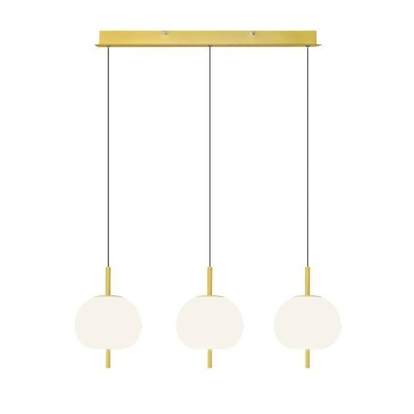Ekskluzywna lampa LED wisząca złoto biał a - APPLE 3 Ekskluzywna lampa LED wisząca złoto biał a - APPLE 3