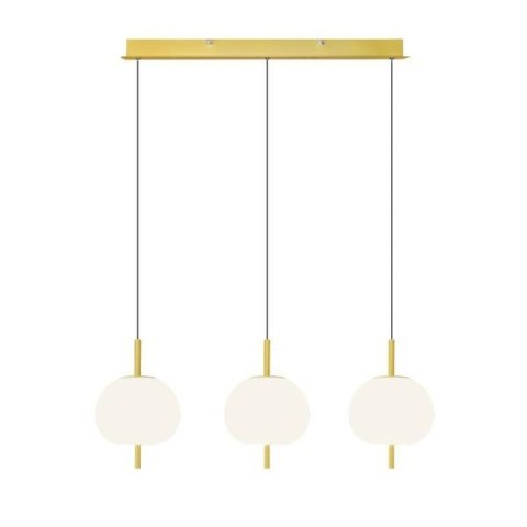 Ekskluzywna lampa LED wisząca złoto biał a - APPLE 3 Ekskluzywna lampa LED wisząca złoto biał a - APPLE 3