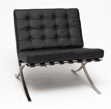 Fotel Barelona - BARCELON CHAIR - czarna ekoskóra Fotel Barelona - BARCELON CHAIR - czarna ekoskóra