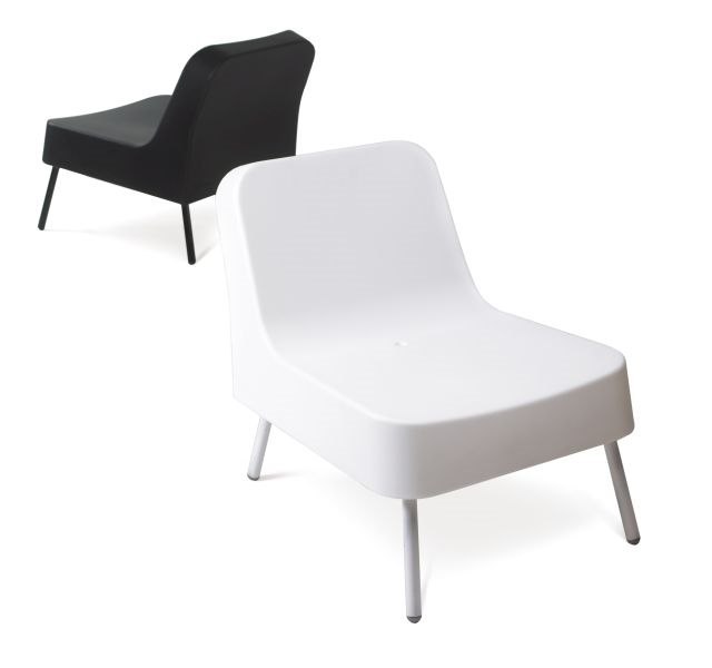 Fotel BOB biały, minimalistyczny, wytrzymały Fotel BOB biały, minimalistyczny, wytrzymały
