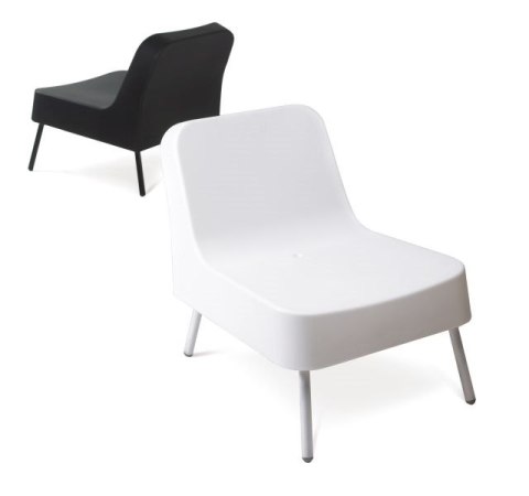 Fotel BOB biały, minimalistyczny, wytrzymały Fotel BOB biały, minimalistyczny, wytrzymały