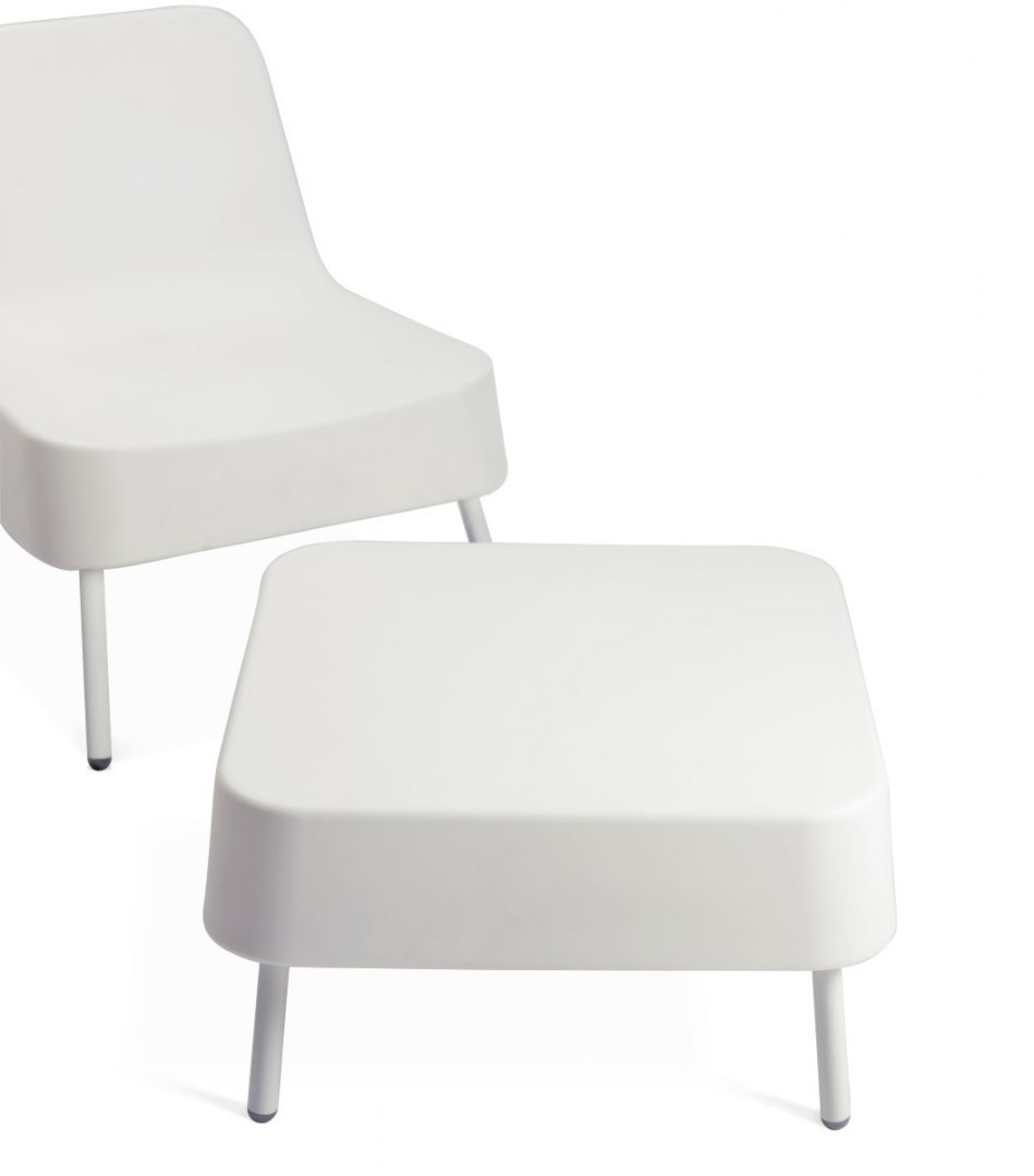 Fotel BOB biały, minimalistyczny, wytrzymały Fotel BOB biały, minimalistyczny, wytrzymały