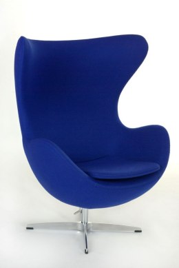 Fotel EGG - Jajo, atramentowy kaszmir Premium