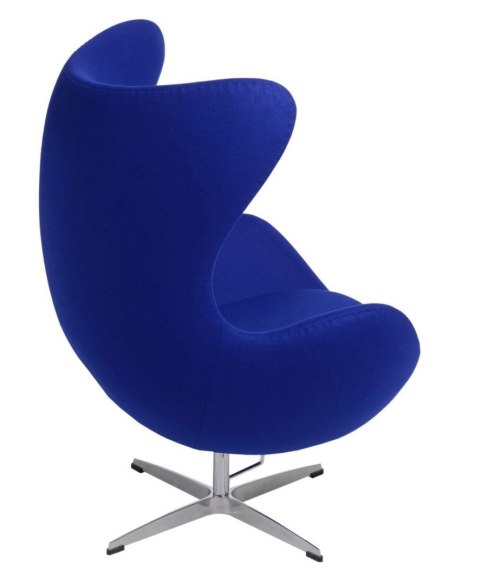 Fotel EGG - Jajo, atramentowy kaszmir Premium