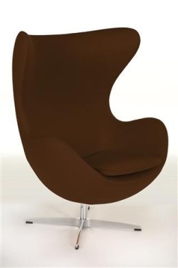 Fotel EGG - Jajo, brązowy kaszmir, Premium
