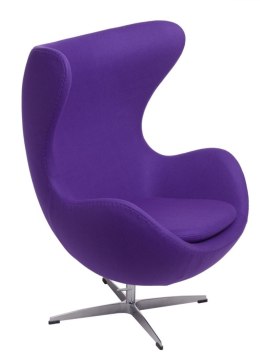 Fotel EGG - Jajo, fioletowy kaszmir 4 Premium
