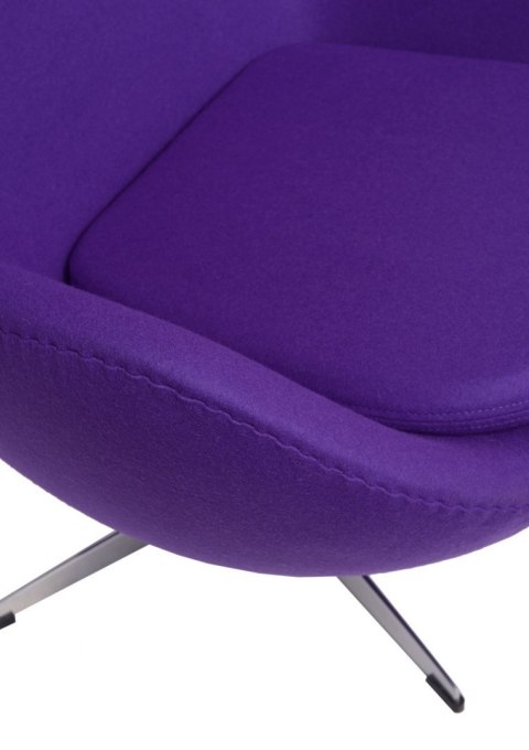Fotel EGG - Jajo, fioletowy kaszmir 4 Premium