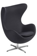 Fotel EGG - Jajo, kaszmir grafitowy 26 Premium