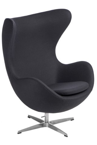 Fotel EGG - Jajo, kaszmir grafitowy 26 Premium