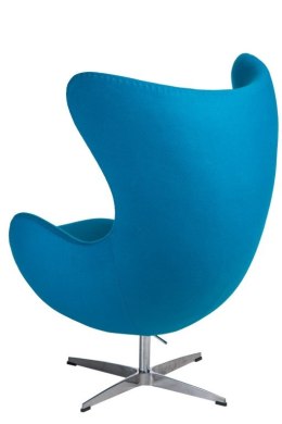 Fotel EGG - Jajo, kaszmir niebieski jasny 43 Premium