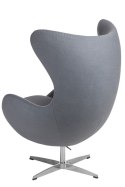 Fotel EGG - Jajo, kaszmir, szary, Premium