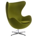 Fotel EGG - Jajo, kaszmir zielony jasny Premium