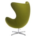 Fotel EGG - Jajo, kaszmir zielony jasny Premium