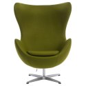 Fotel EGG - Jajo, kaszmir zielony jasny Premium