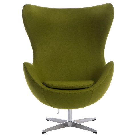 Fotel EGG - Jajo, kaszmir zielony jasny Premium