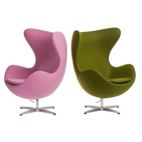 Fotel EGG - Jajo, kaszmir zielony jasny Premium