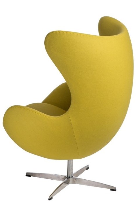 Fotel EGG - Jajo, kaszmir żółty jasny 44 Premiu m