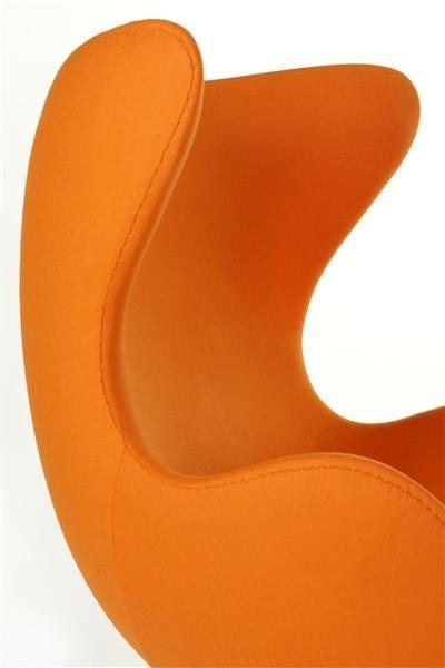 Fotel EGG - Jajo, pomarańczowy kaszmir 11 Premium