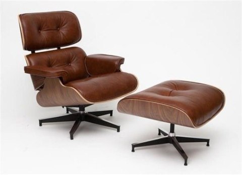 Fotel Vip z podnóżkiem brązowy/walnut Fotel Vip z podnóżkiem brązowy/walnut