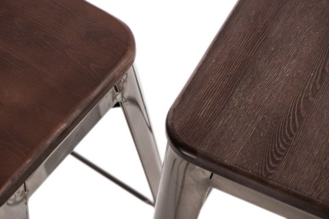 METALOWY HOKER LOFT ARTPRO Wood 65 CM zielony, sosna orzech METALOWY HOKER LOFT ARTPRO Wood 65 CM zielony, sosna orzech