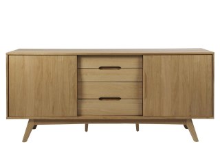 KOMODA AUMENTO, DĘBOWA, OLEJOWANA, RETRO, VINTAGE, LATA 70, SZUFLADY, SALON