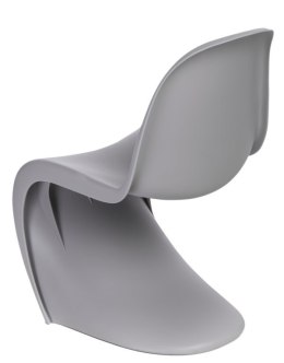Krzesło Balance nietypowe, nowoczesne, szare jasne