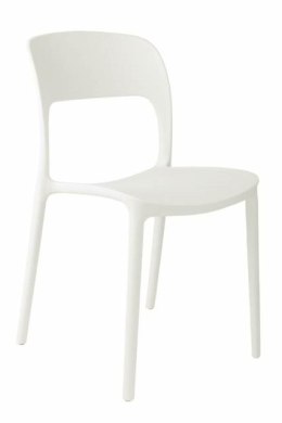 Krzesło Flexi Białe, proste, wytrzymałe