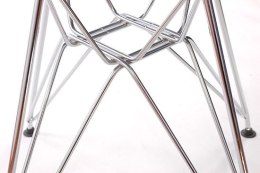 Krzesło Net double czarna poduszka, metalowa krata