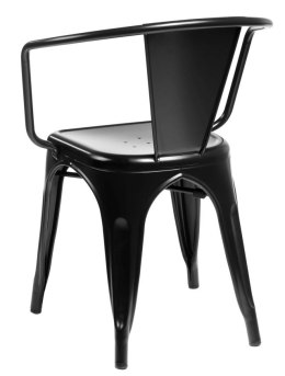 Krzesło Metalowe TOWER PARIS industrialne CZARNE