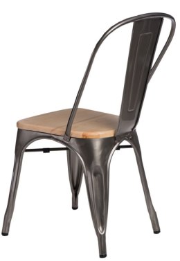 Krzesło Metalowe TOWER PARIS METAL. sosna natural