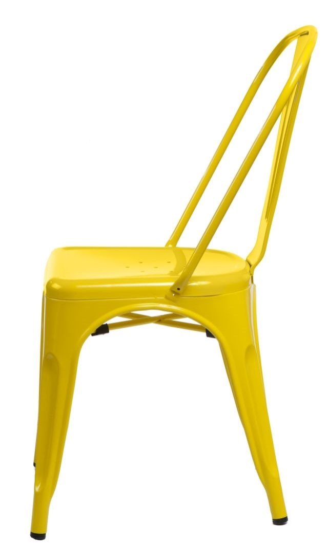 Krzesło Metalowe TOWER PARIS industrialne ŻÓŁTE