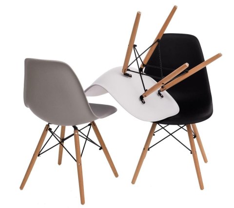 Krzesło Loft Czarne, skandynawskie, nowoczesne Krzesło Loft Czarne, skandynawskie, nowoczesne